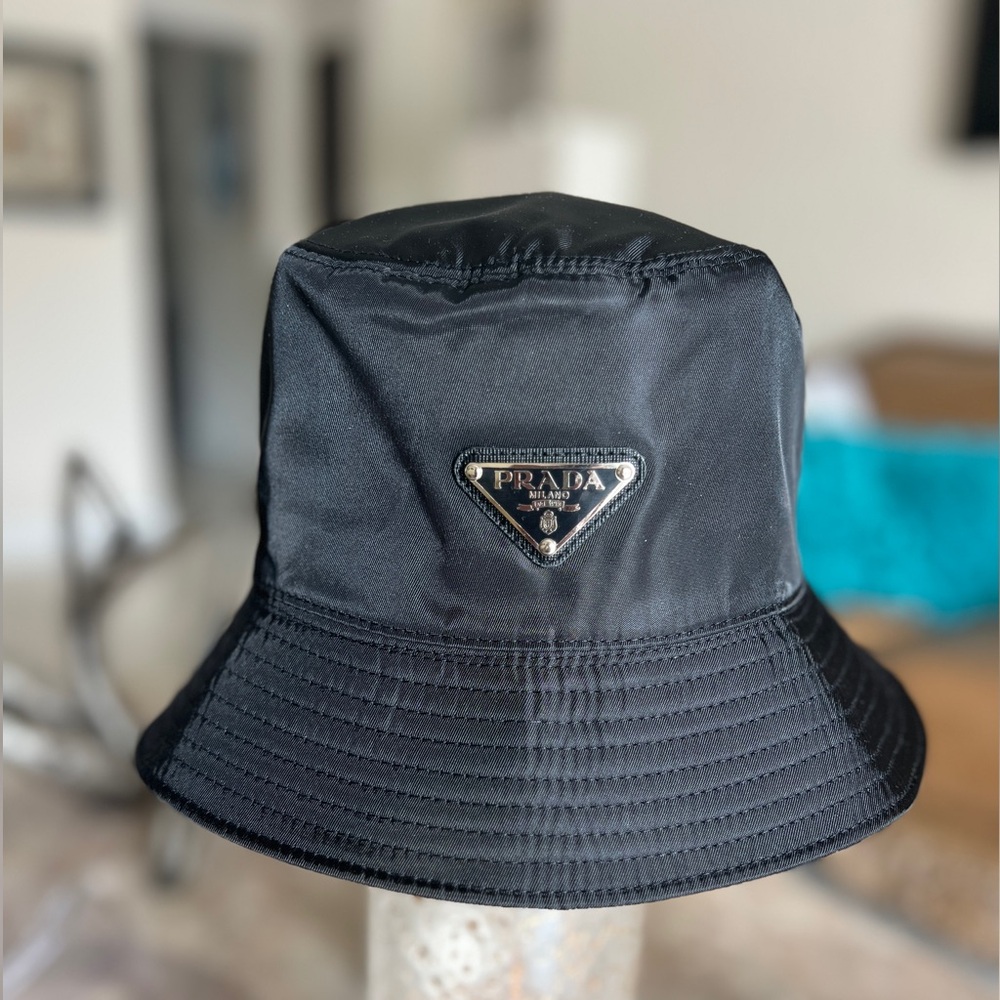 Black Nylon Bucket Hat